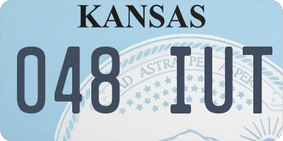 KS license plate 048IUT