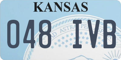 KS license plate 048IVB