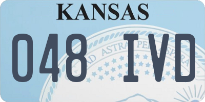 KS license plate 048IVD
