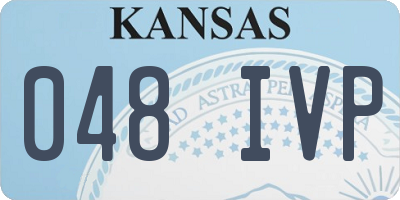 KS license plate 048IVP