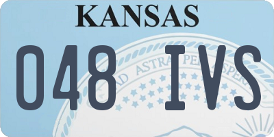 KS license plate 048IVS
