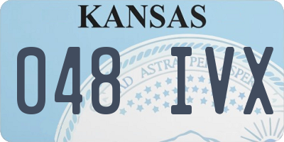 KS license plate 048IVX
