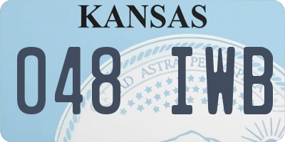 KS license plate 048IWB
