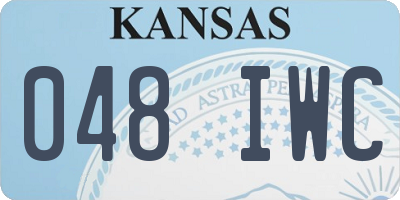 KS license plate 048IWC