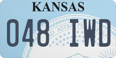 KS license plate 048IWD