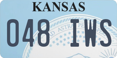 KS license plate 048IWS