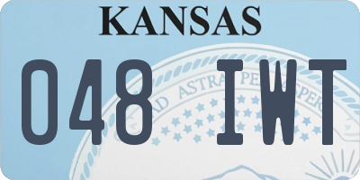 KS license plate 048IWT