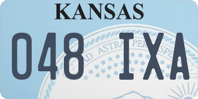 KS license plate 048IXA