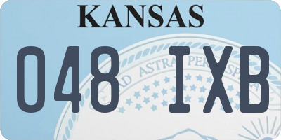 KS license plate 048IXB