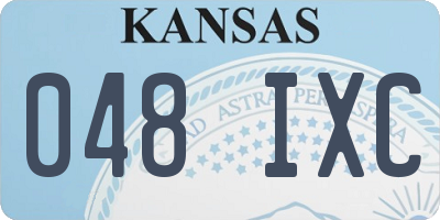 KS license plate 048IXC