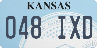 KS license plate 048IXD