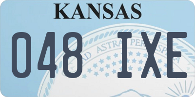 KS license plate 048IXE