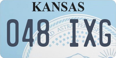 KS license plate 048IXG