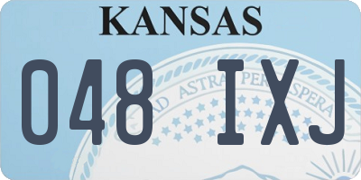 KS license plate 048IXJ