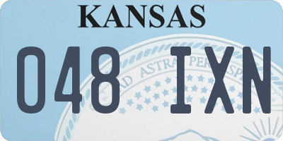KS license plate 048IXN