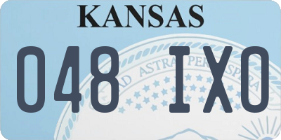 KS license plate 048IXO