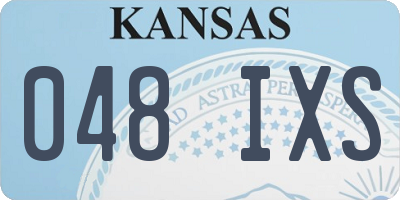 KS license plate 048IXS