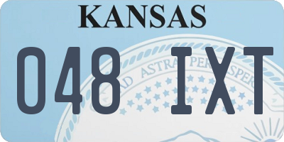 KS license plate 048IXT