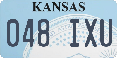 KS license plate 048IXU