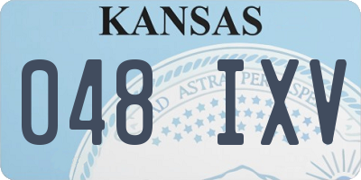 KS license plate 048IXV