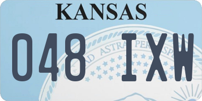 KS license plate 048IXW