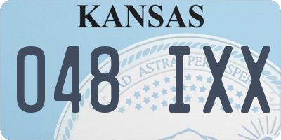 KS license plate 048IXX