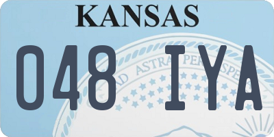 KS license plate 048IYA