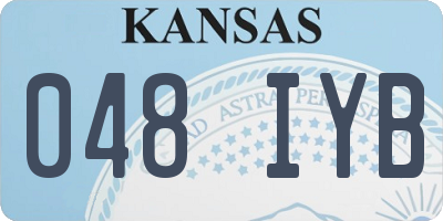 KS license plate 048IYB