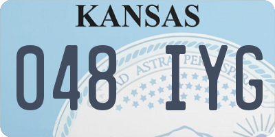 KS license plate 048IYG