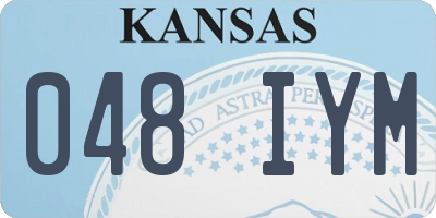 KS license plate 048IYM