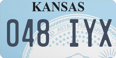 KS license plate 048IYX