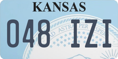 KS license plate 048IZI