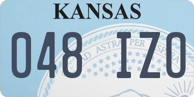 KS license plate 048IZO