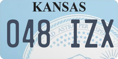 KS license plate 048IZX