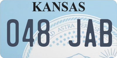 KS license plate 048JAB