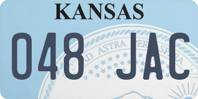 KS license plate 048JAC
