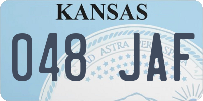 KS license plate 048JAF