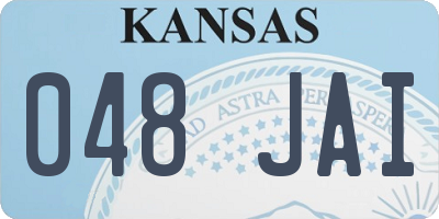 KS license plate 048JAI