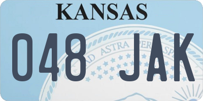 KS license plate 048JAK