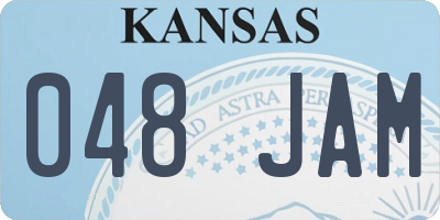 KS license plate 048JAM
