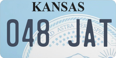 KS license plate 048JAT