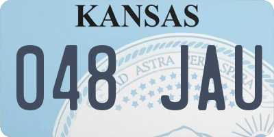 KS license plate 048JAU