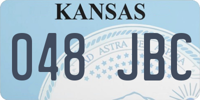 KS license plate 048JBC