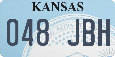 KS license plate 048JBH