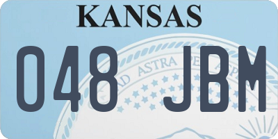 KS license plate 048JBM