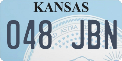 KS license plate 048JBN
