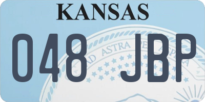 KS license plate 048JBP