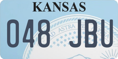 KS license plate 048JBU