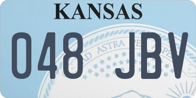 KS license plate 048JBV