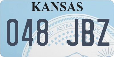 KS license plate 048JBZ